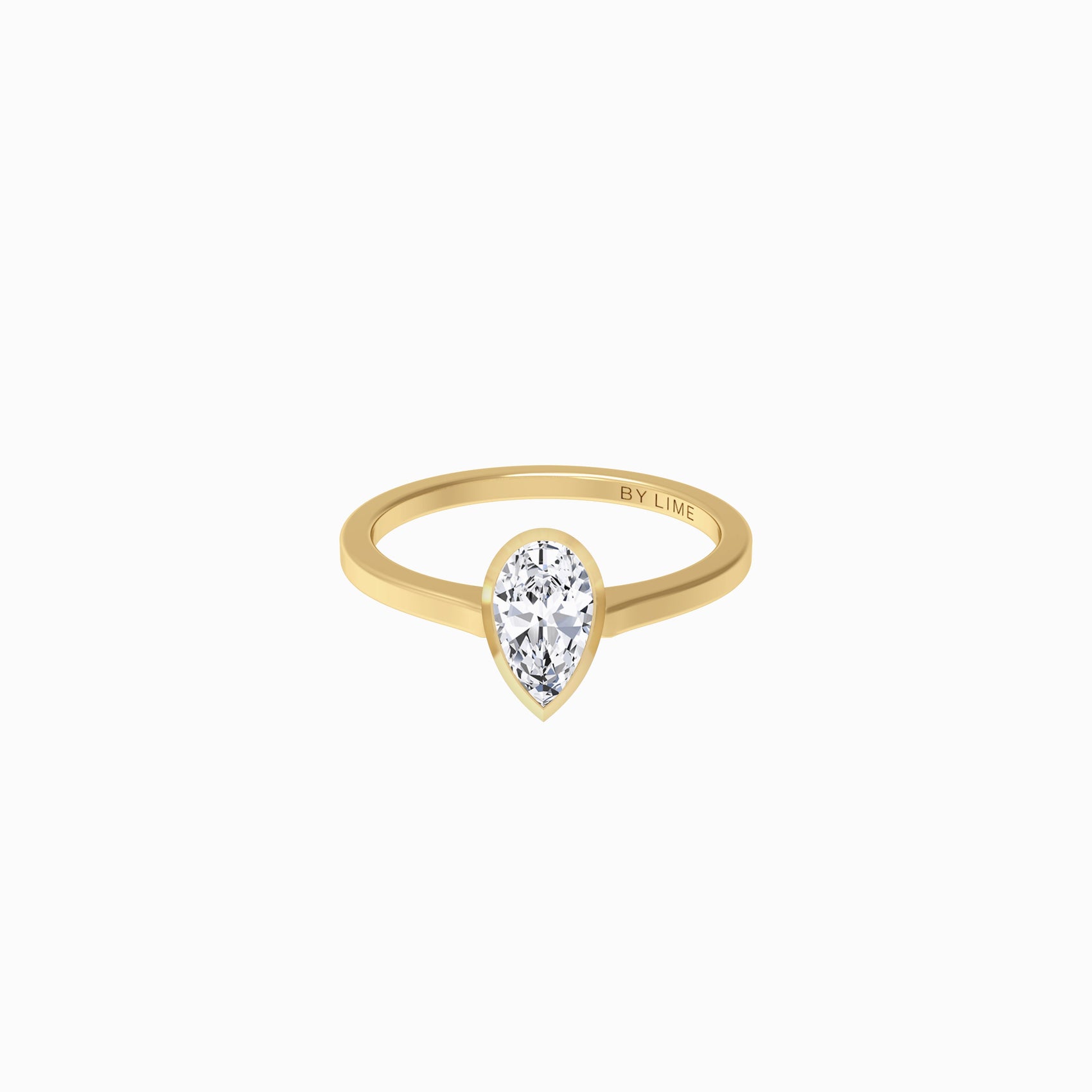 Lab Diamond Pear Ever Ring