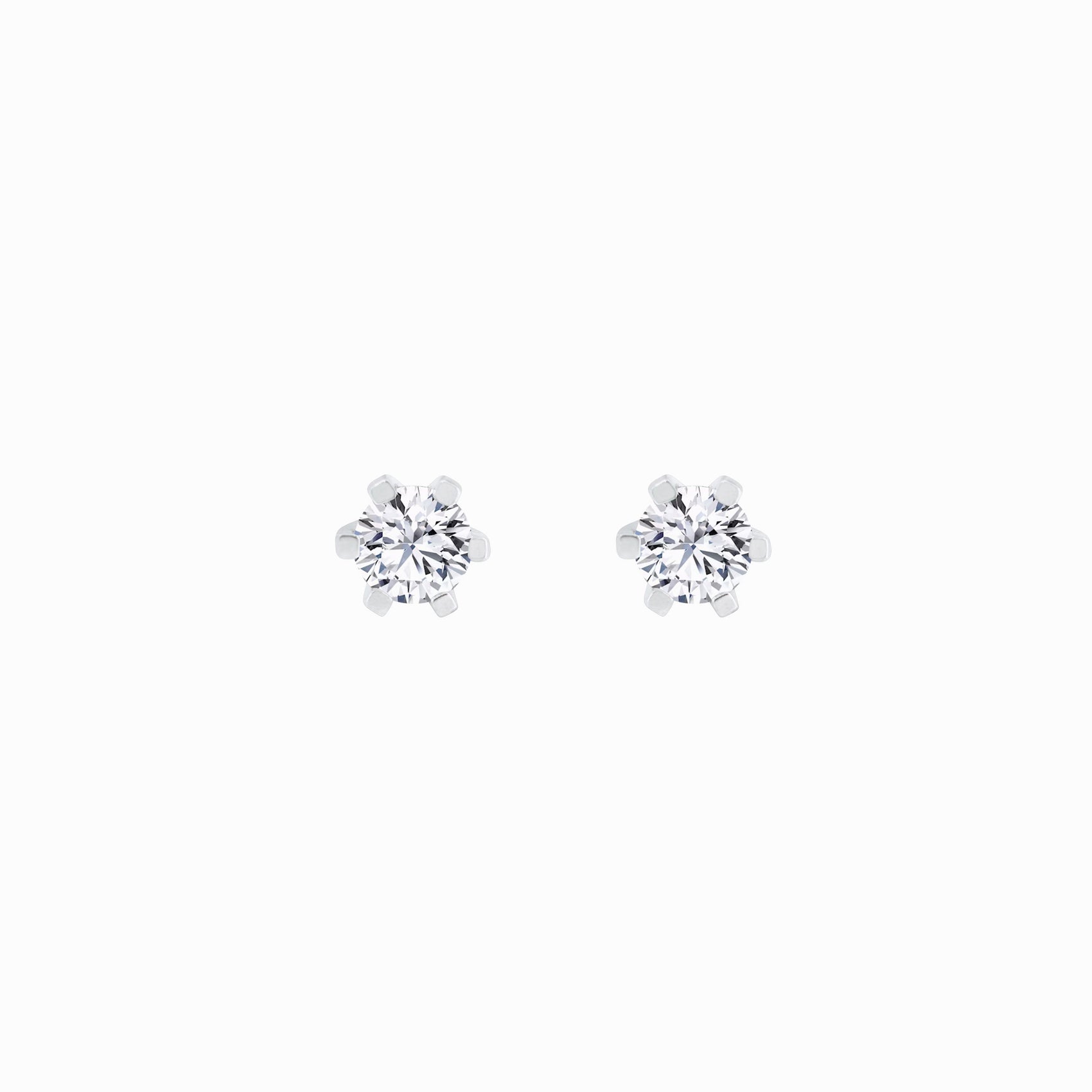 Lab Diamond Round Solitaire Stud Earrings 14K Gold (0.42 ct. tw.)