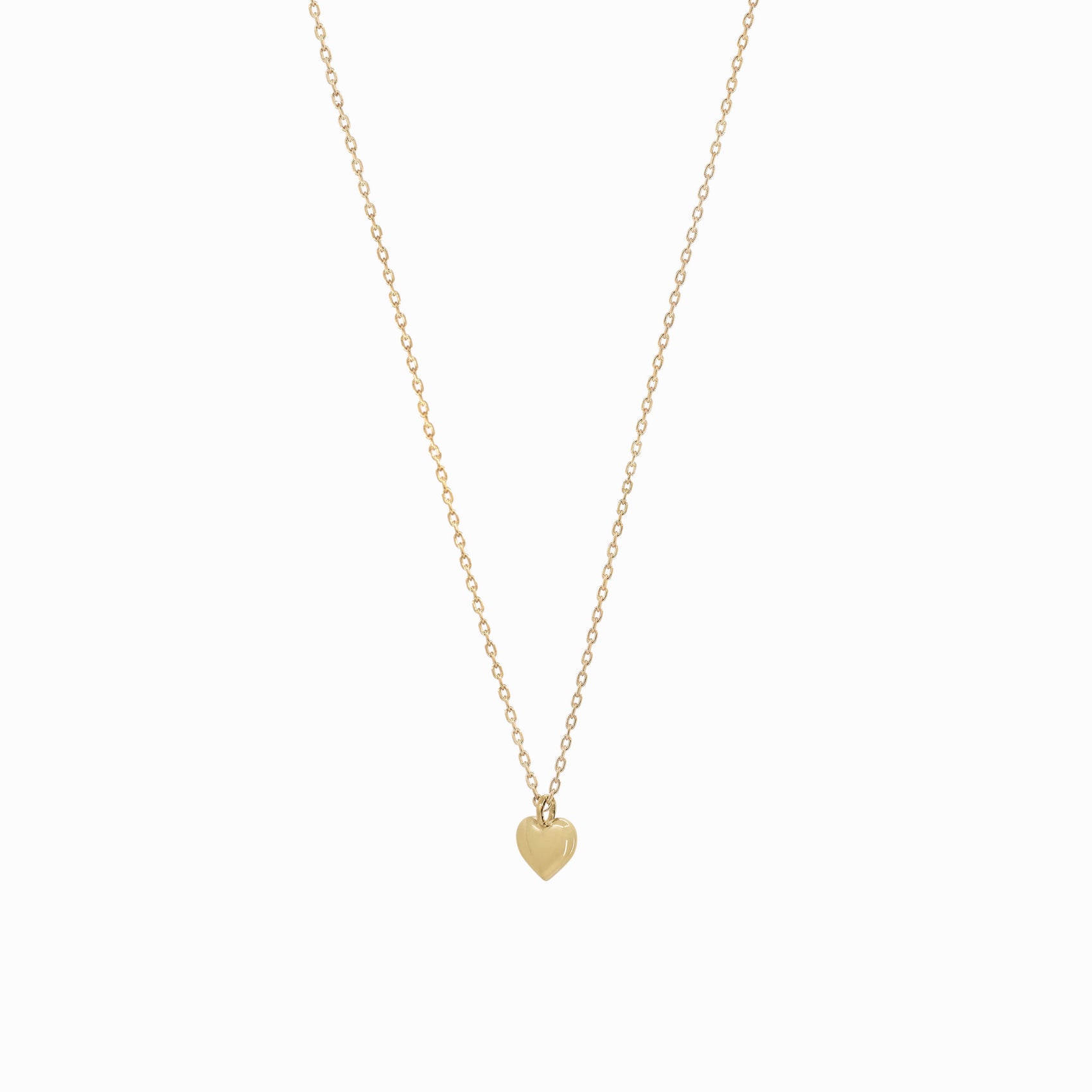 Full Heart Necklace 14K Gold