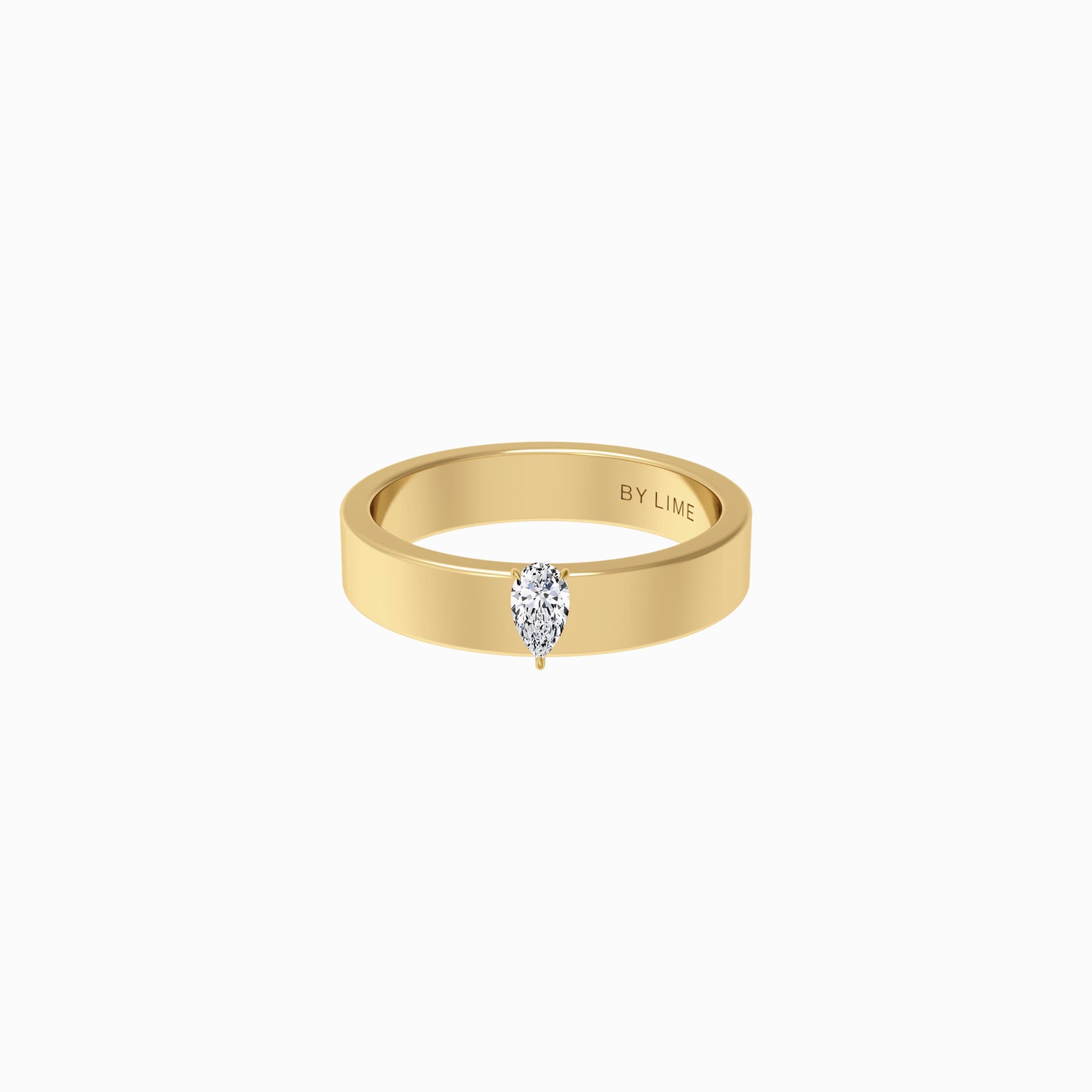 Pear Lab Diamonds Mine Ring