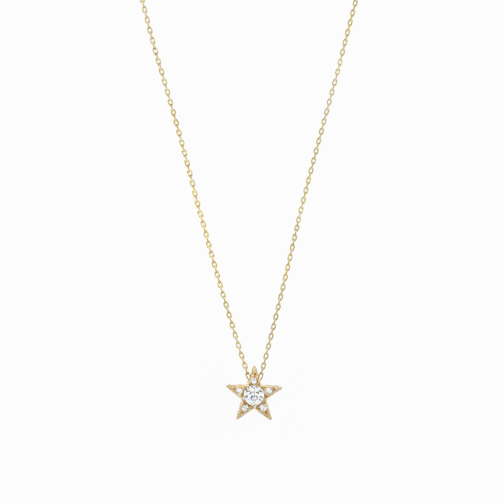 Star Big Stone Diamond Necklace