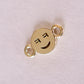 Korean Letter Laugh Happy Face Cord Bracelet 14K Solid Gold ㅋㅋ