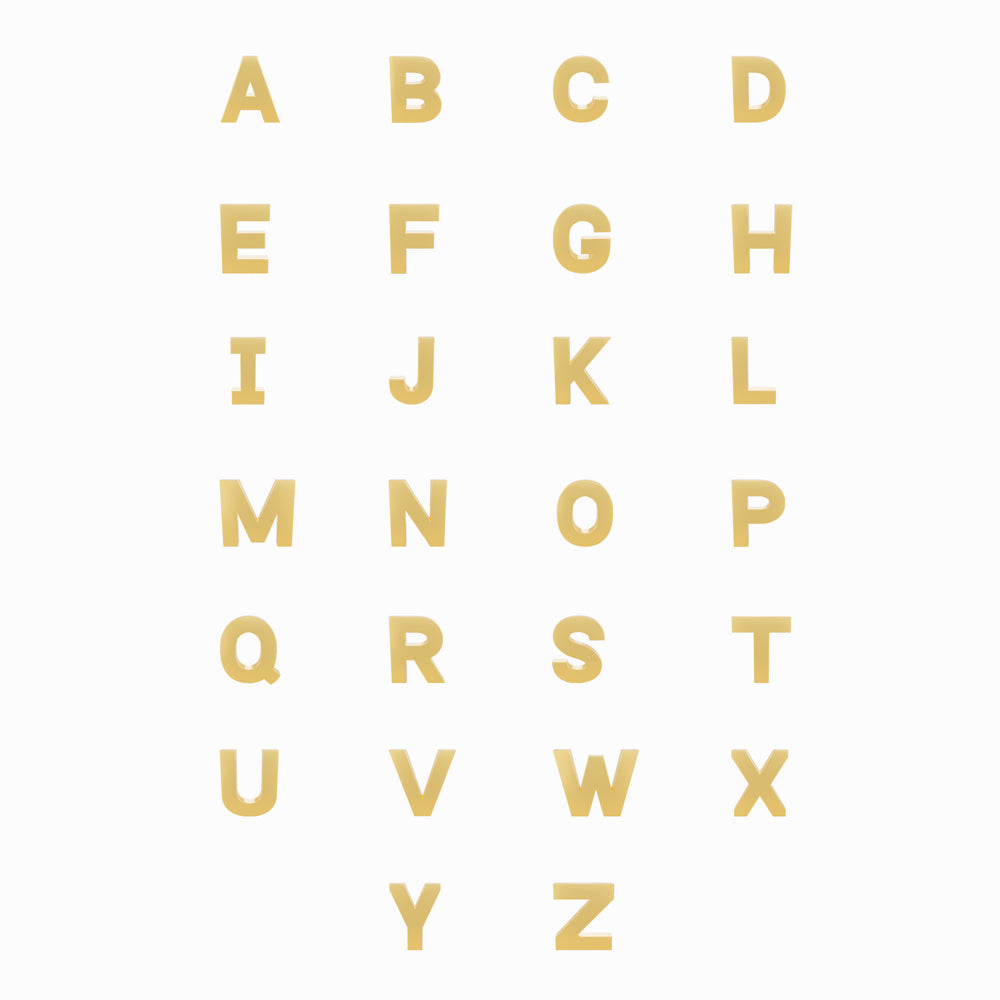 
          
          Load image into Gallery viewer, A Initial Letter 14k Solid Gold Necklace
          
          