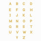 Initial Letter Chain Bracelet 14K Solid Gold