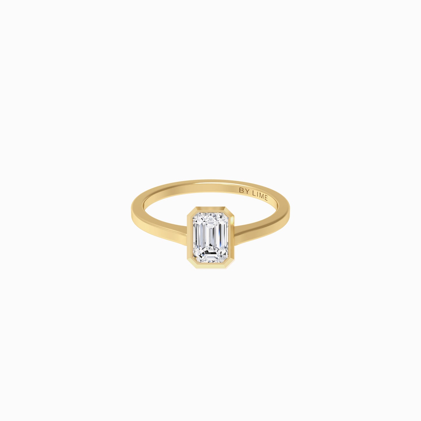 GIA Diamond Emerald Diamond Ever Ring