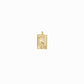 Korean Go-Stop Card Game Ogwang January Pendant 14K Gold 오광 송학