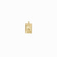 Korean Go-Stop Card Game Ogwang January Pendant 14K Gold 오광 송학