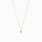 Blue Heart Shape Lab Diamond Charm 14K Solid Gold