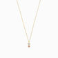 Heart Shape and Round Pink Lab Diamond Charm 14K Gold