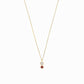 Heart Shape Lab Diamond & Natural Ruby Charm 14K Gold July Birthstone