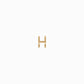 Eclipse H Initial Letter Charm 14K Gold