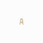 Eclipse A Initial Letter Pavé Diamonds Charm 14K Gold