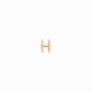 Eclipse H Initial Letter Diamond 14k Gold Charm