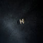 Eclipse H Initial Letter Diamond 14k Gold Charm
