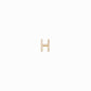 Eclipse H Initial Letter Pavé Diamond Gold Charm