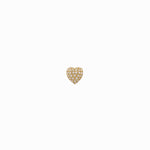 Eclipse Heart Diamond Gold Charm