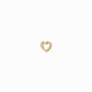 Eclipse Open Heart Pavé Lab Diamond Charm 14K Gold