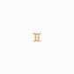 Eclipse Gemini Zodiac Charm 14K Gold
