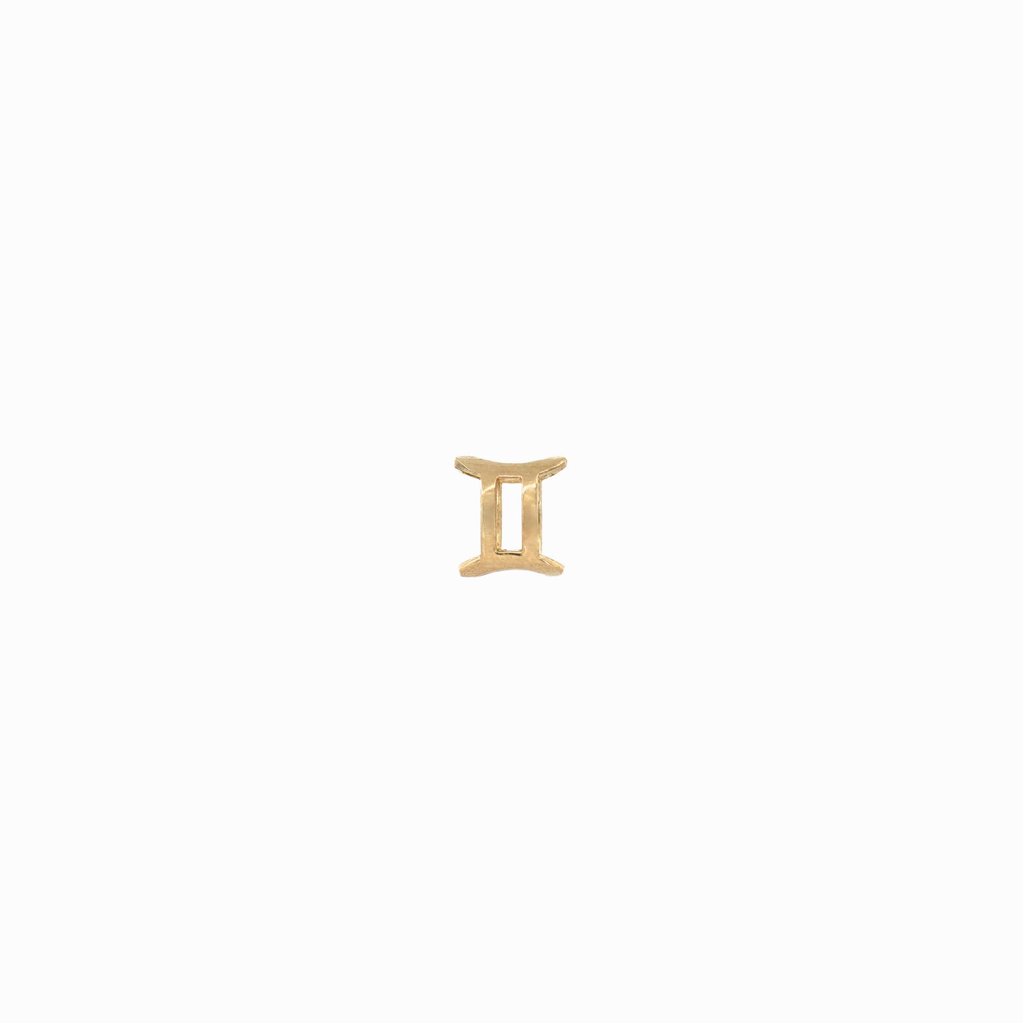 Eclipse Gemini Zodiac Charm 14K Gold