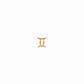 Eclipse Gemini Zodiac Charm Sterling Silver