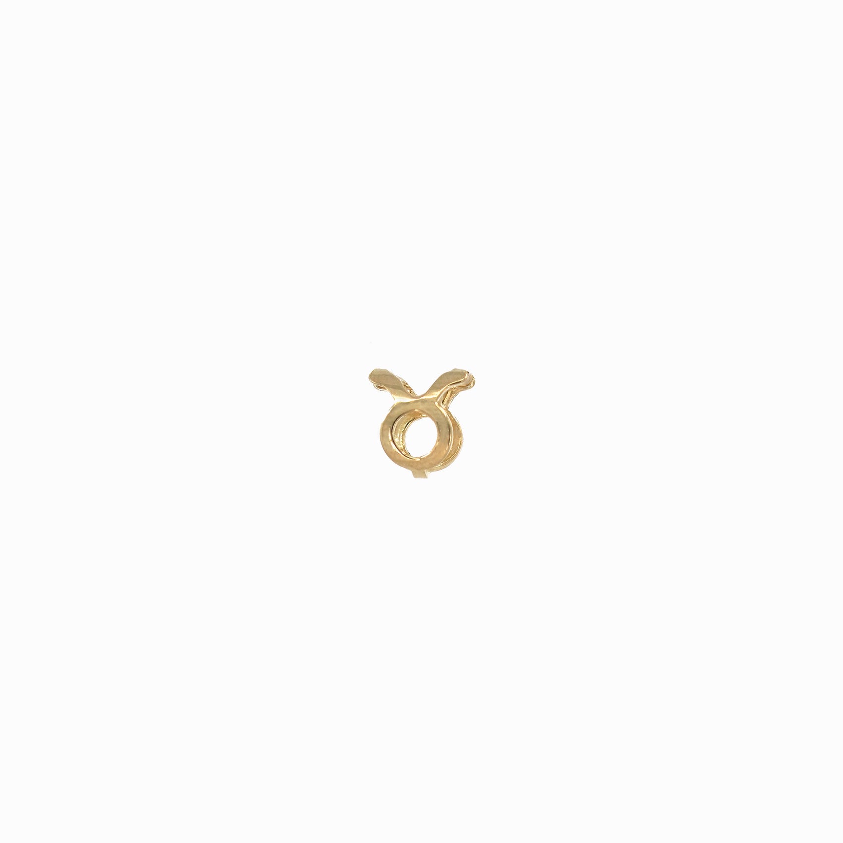 Eclipse Taurus Zodiac Charm 14K Gold