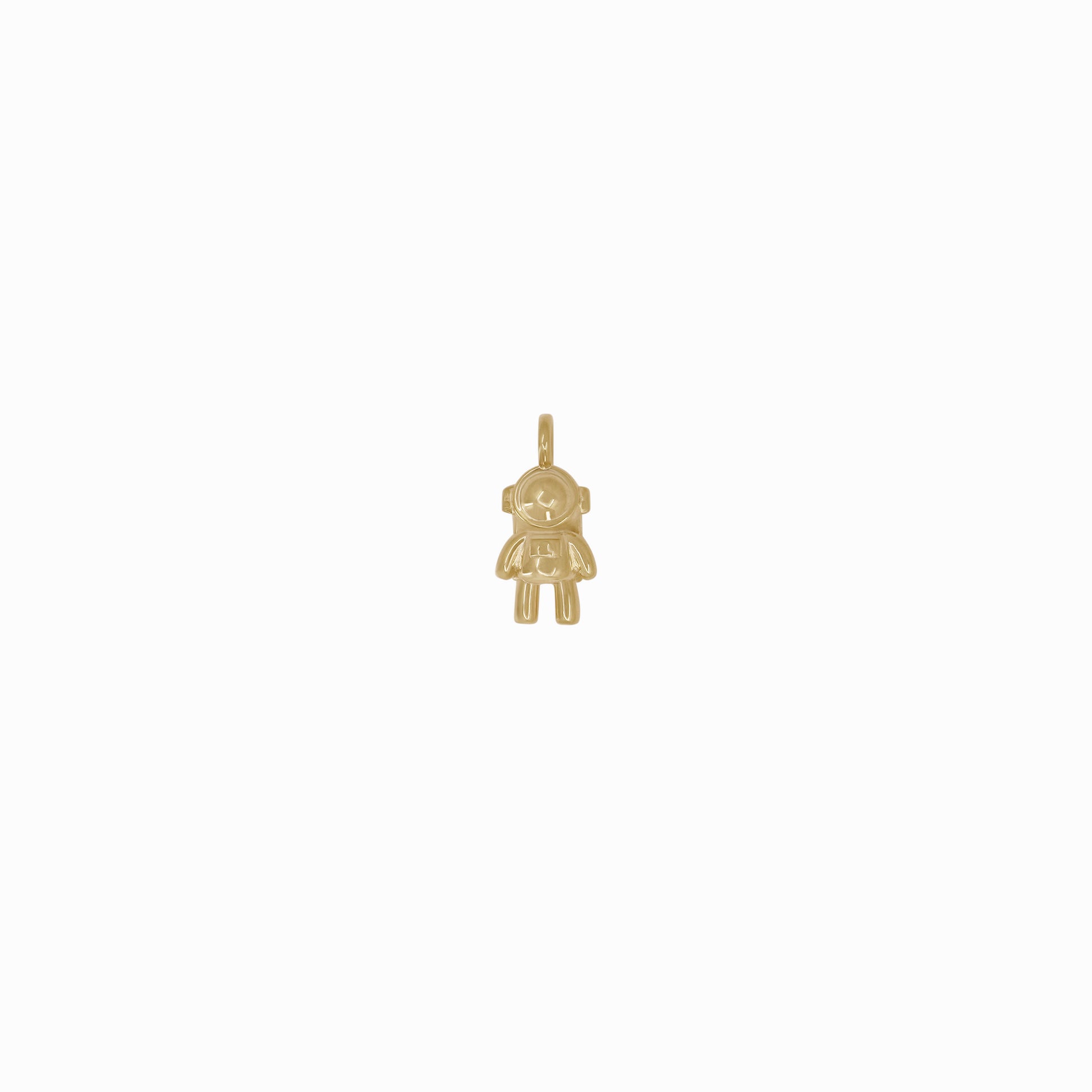 Astronaut Pendant Charm 14K Gold