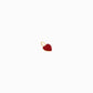 Full Heart Enamel Charm 14K Solid Gold