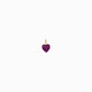 Full Heart Enamel Charm 14K Solid Gold Charm