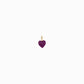 Full Heart Enamel Charm 14K Solid Gold Charm