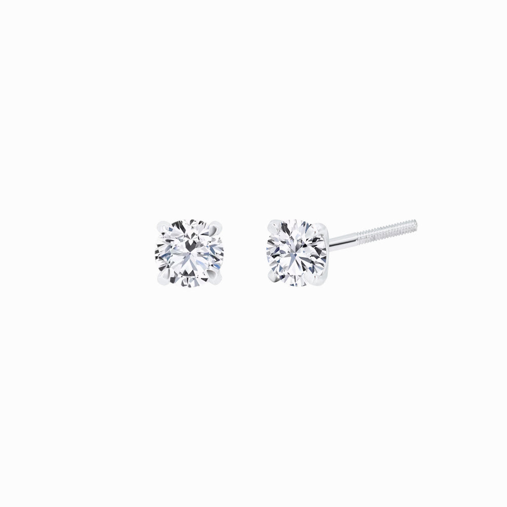 Lab Diamond Round Solitaire Stud Earrings (0.46 ct. tw.)