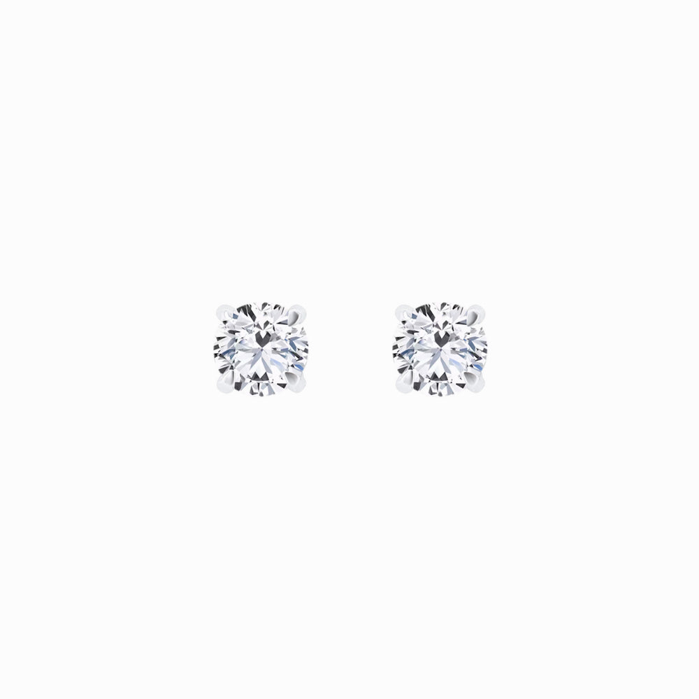 Lab Diamond Round Solitaire Stud Earrings (0.46 ct. tw.)