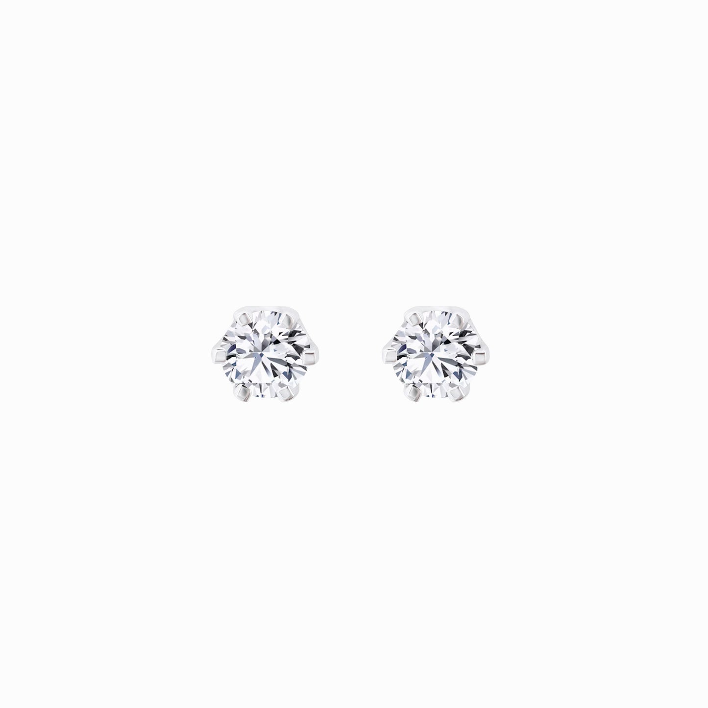 Lab Diamond Round Solitaire Stud Earrings (0.42 ct. tw.)