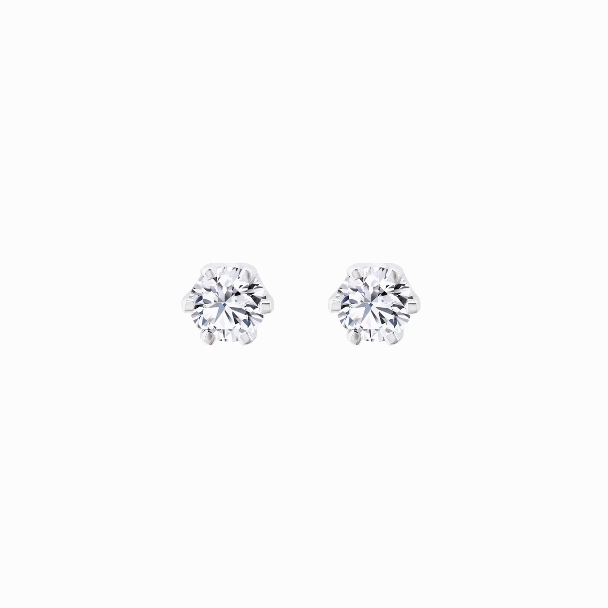 Lab Diamond Round Solitaire Stud Earrings (0.42 ct. tw.)