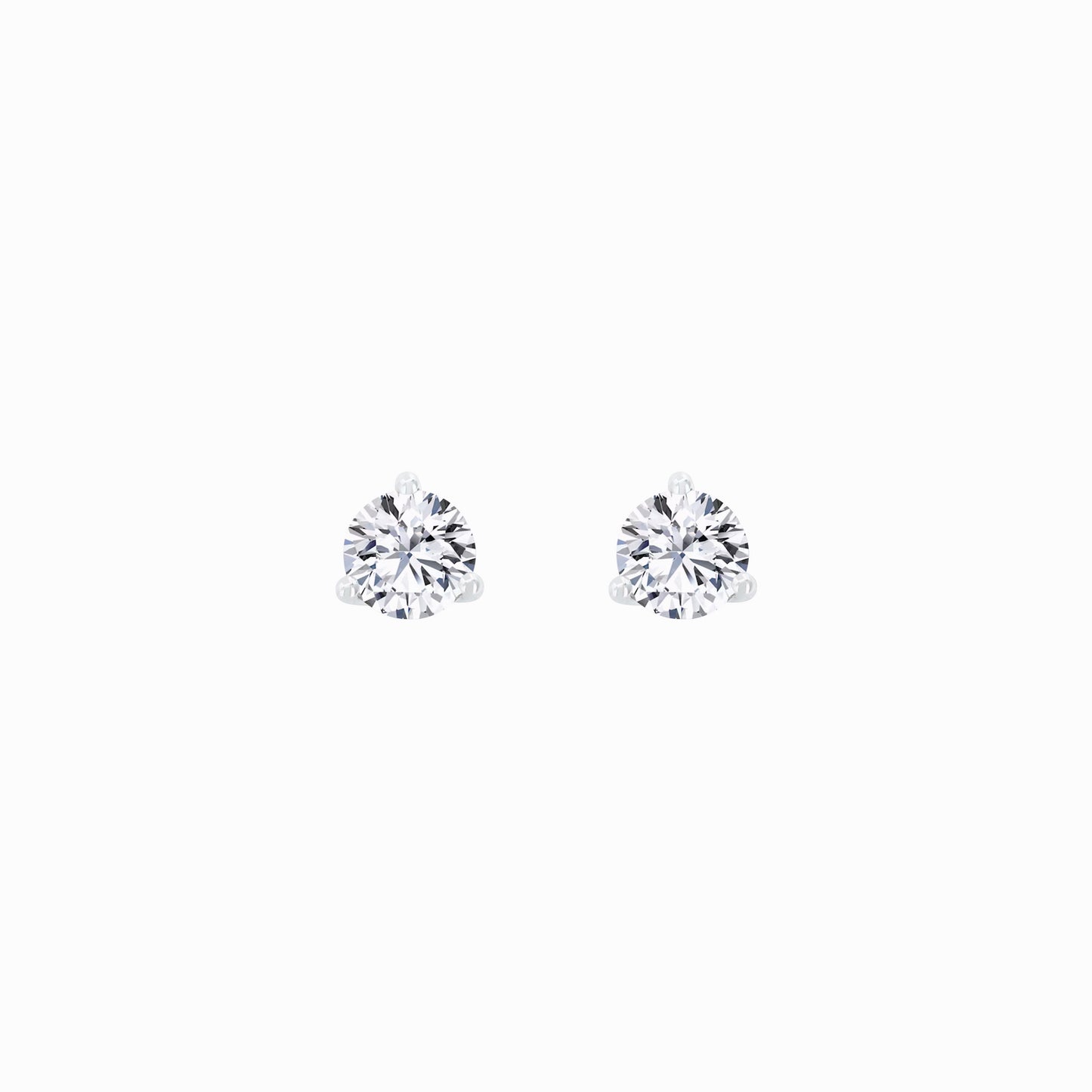 Lab Diamond Round Solitaire Stud Earrings (0.48 ct. tw.)