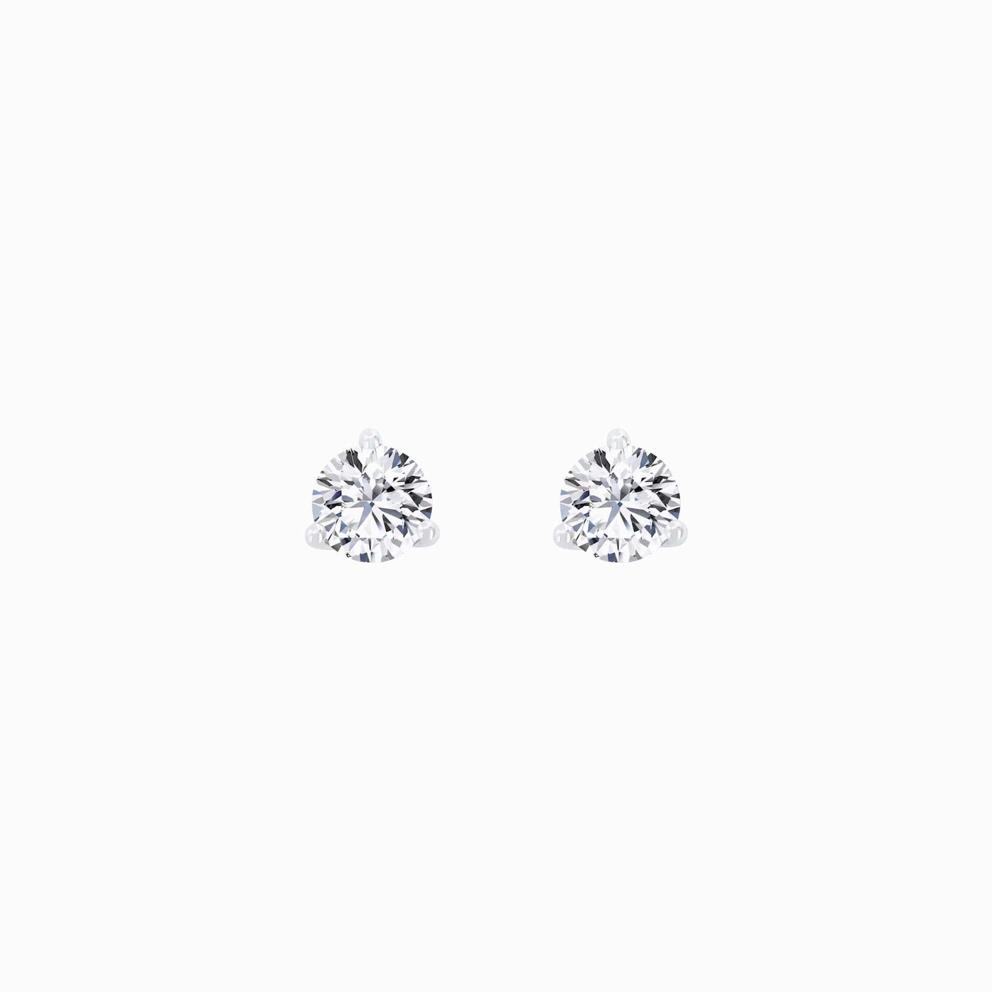 Lab Diamond Round Solitaire Stud Earrings (0.48 ct. tw.)