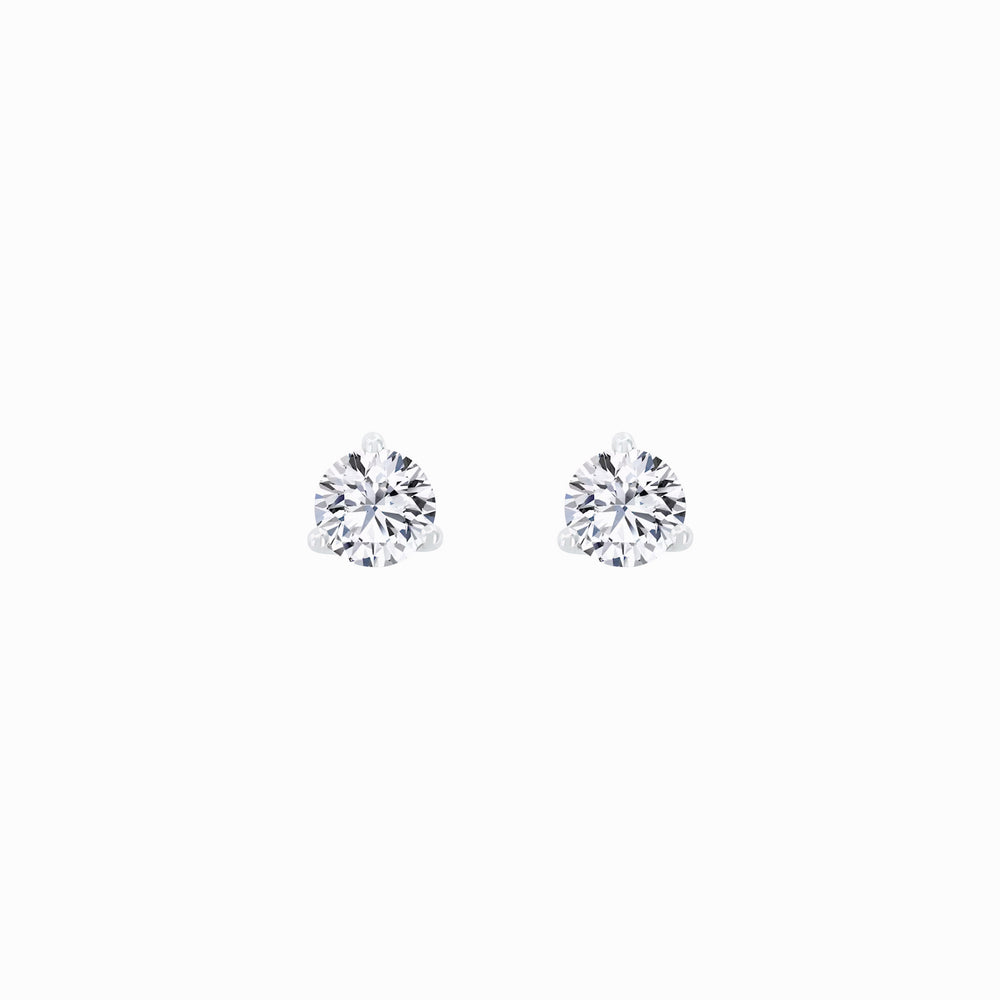 Lab Diamond Round Solitaire Stud Earrings (0.48 ct. tw.)