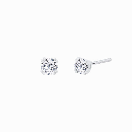 Lab Diamond Round Solitaire Stud Earrings (0.51 ct. tw.)