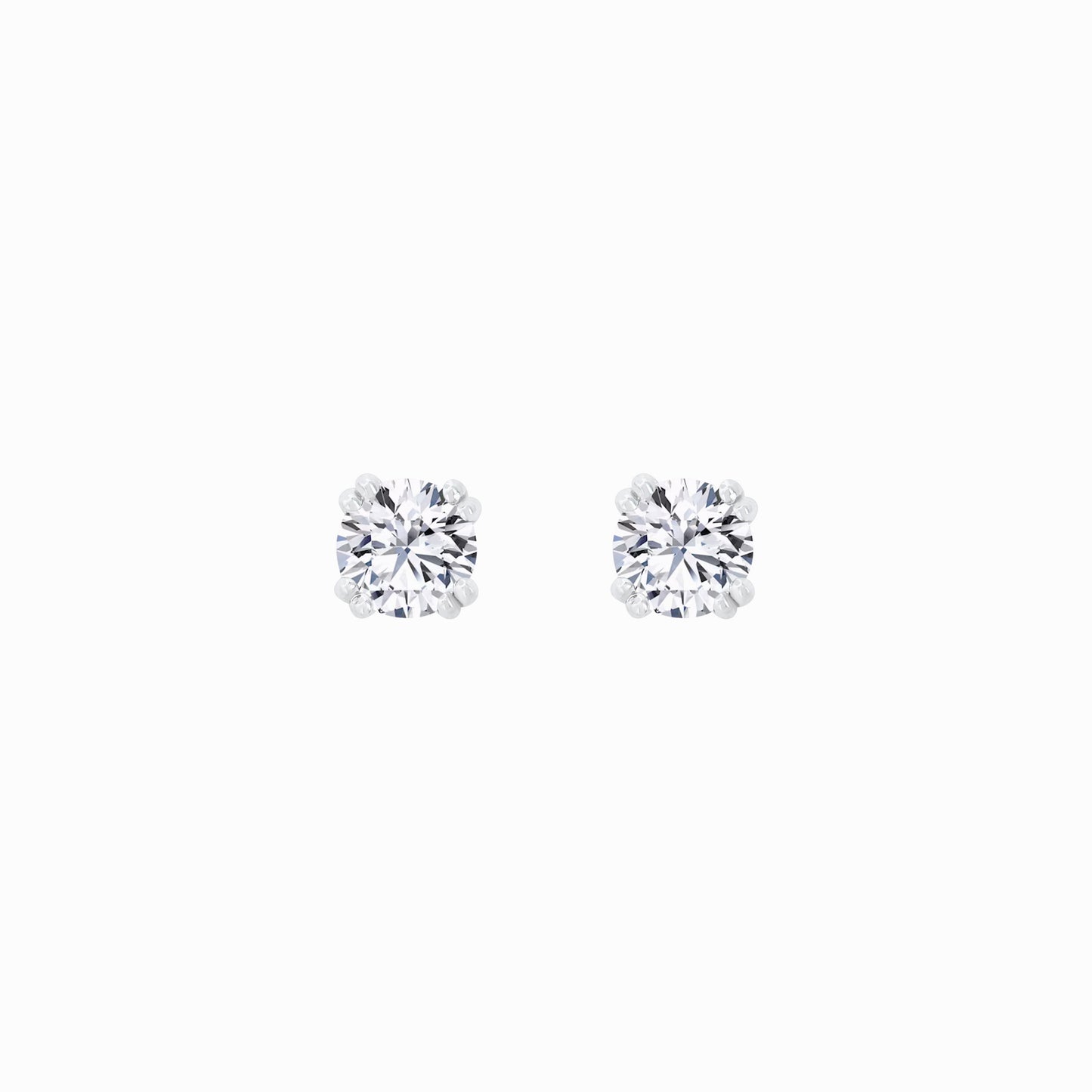 Lab Diamond Round Solitaire Stud Earrings (0.51 ct. tw.)