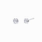 Lab Diamond Round Solitaire Stud Earrings 10K White Gold (0.51 ct. tw.)