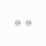 Lab Diamond Round Solitaire Stud Earrings 10K Gold (1.02 ct. tw.)