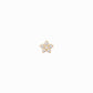Flower Diamond Solid Gold Stud Earrings