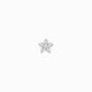 Flower Pavé Lab Diamond Solid Gold Stud Earrings Sterling Silver