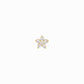 Flower Diamond Solid Gold Stud Earrings