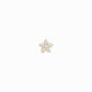 Flower Diamond Solid Gold Stud Earrings