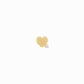 Heart One Pavé Diamond Stud Earrings 14K Gold