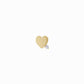 Heart One Pavé Diamond Stud Earrings 14K Gold