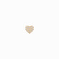 Heart Pavé Diamond Solid Gold Stud Earrings