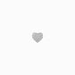 Heart Pavé Diamond Sterling Silver Stud Earrings