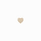 Heart Pavé Diamond Solid Gold Stud Earrings