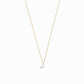 J Initial Letter Enamel Necklace 14K Solid Gold